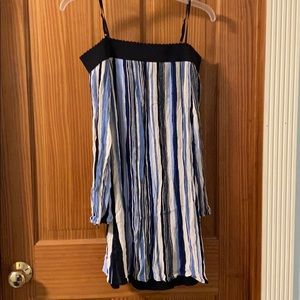 Blue and White Tribal Stripe dress.